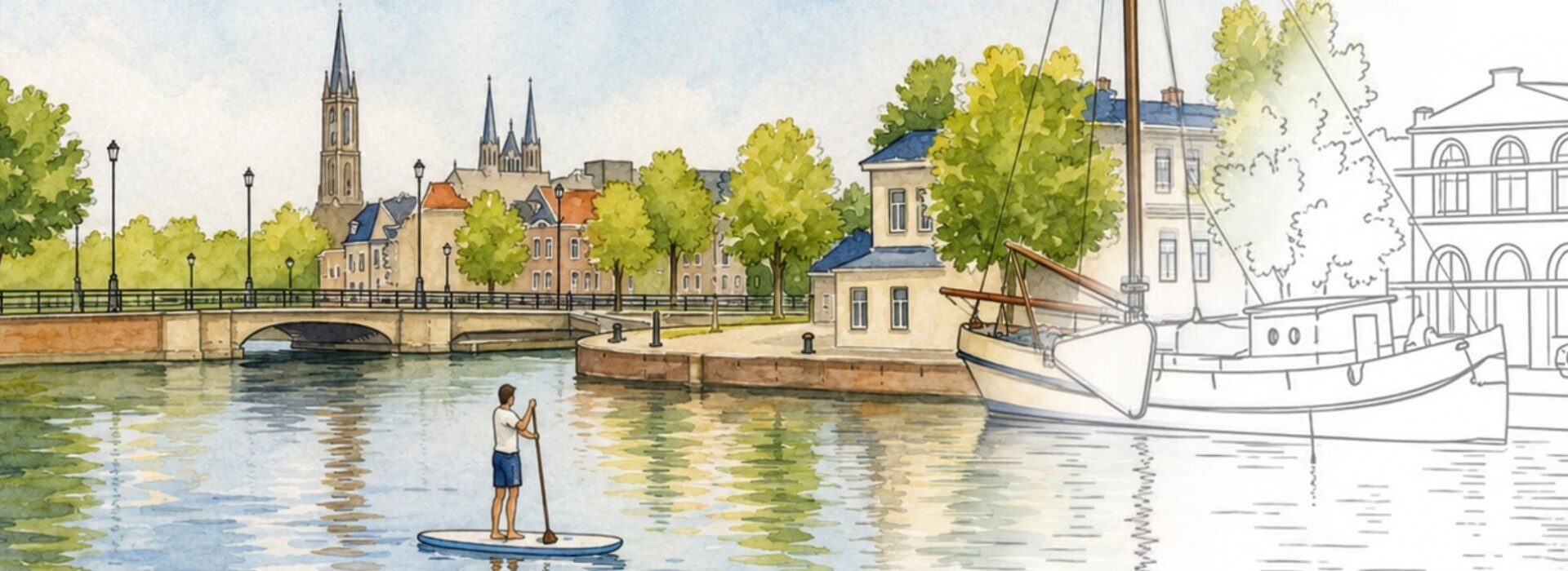 Nouveauté à la boutique Vermeer : llivre de coloriage « Delft in color »